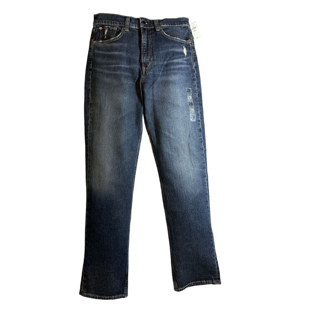 NWT Gap Women's 6 (28R) Comfort Stretch Sky High Straight Jeans